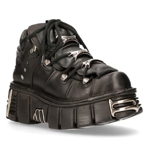 New Rock Schwarze Gothic-Stiefeletten-106-S1