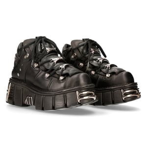 New Rock Schwarze Gothic-Stiefeletten-106-S1