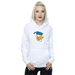 Disney - "Donald Duck Head" Kapuzenpullover für Damen (Weiß)