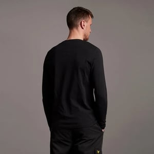 Lyle & Scott Herren Langarm-T-Shirt aus Baumwolle mit normaler Passform