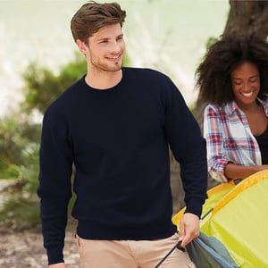 Fruit Of The Loom Unisex Premium 70/30 Set-In Sweatshirt (Deep Navy)