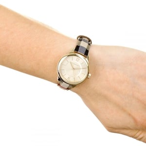 Burberry BU10104 Honig Check gestempelt Zifferblatt Damenuhr