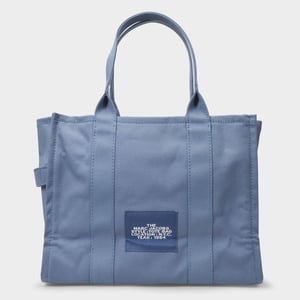 The Large Tote Bag in blauem Canvas