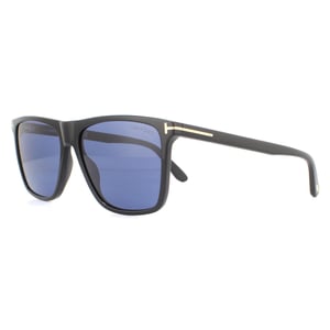 Tom Ford Sonnenbrille Fletcher FT0832 01V Glänzend Schwarz Blau