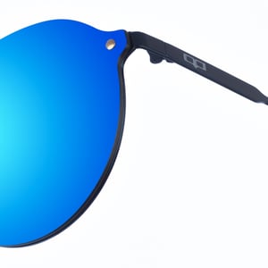 Unisex NEW LOURENZO Oval geformte Nylon-Sonnenbrille