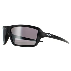 Oakley Wrap Mens Matte schwarz Prizm schwarz polarisierten Kabeln