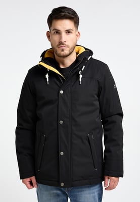 ICEBOUND Wattierte Winterjacke Herren Schwarz