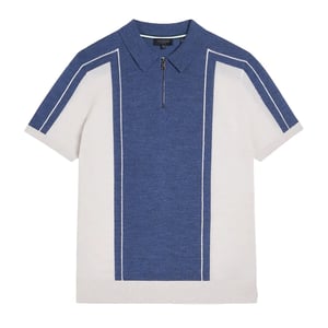 Ted Baker Jesty Herren Blue Woll Polo -Hemd