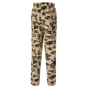 Puma x Kidsuper Studios Brown Women Dehnung mit fliehen AOP -Trackhosen 530403 96