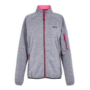 Regatta - "Ravenhill" Fleece-Oberteil Durchgehender Reißverschluss für Damen (Weiß/Flamingo-Rosa)