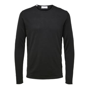 Rocks Knit Crew Neck Zwart von Selected in der farbe Schwarz und in größe L.