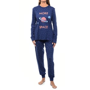 KLP1 Damen-Winterpyjama mit langen Ärmeln