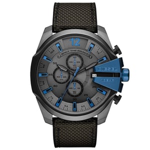 Diesel DZ4500 Mega Chief Chronograph Quarz Dunkelgrau Zifferblatt Herrenuhr