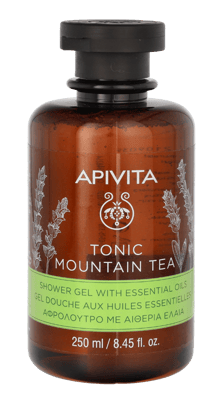 Apivita Tonic Mountain Tea Shower Gel.