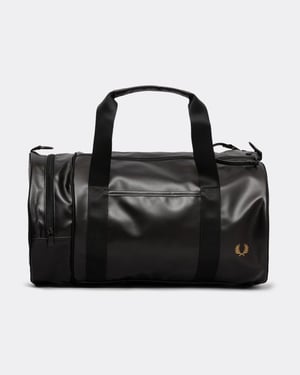 Einkaufen Für Fred Perry Tonal Classic Barrel Polyester Schwarz/Goldene Kreuztasche
