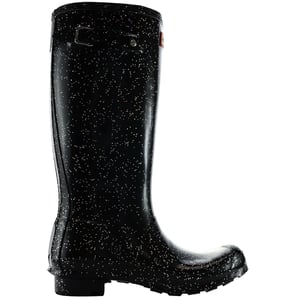 Hunter Giant Glitter Kinder-Gummistiefel, Schwarz