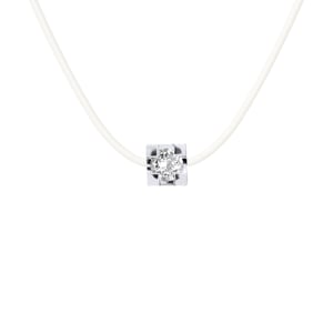 DIADEMA - Halskette Transparentes Nylon - Echter Diamant