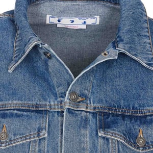 Off-White Skate Fit Blaue Jeansjacke