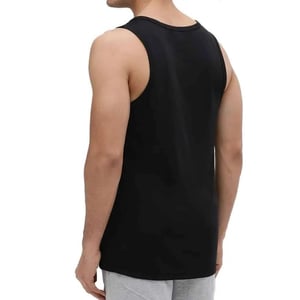 Nike Gestickter Swoosh Herren-Westen-Tank in Schwarz