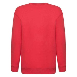 Fruit of the Loom - "Premium" Sweatshirt Überschnittene Schulter für Kinder (Rot)