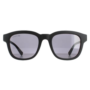 Lacoste Rectangle Mens Matte Schwarz Grau L966S