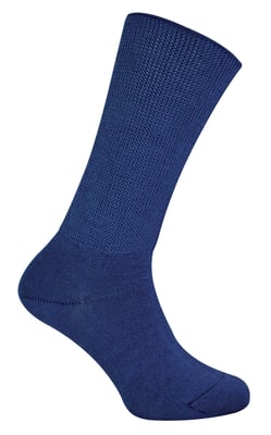 Extra breite Bambus-Ödem-Socken | Dr.Socks | Herren & Damen | Socken für geschwollene Füße Knöchel Beine & Diabetiker - Navy