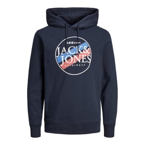 Jorcody Sweat Hood  von Jack & Jones in der farbe Blau und in größe M.
