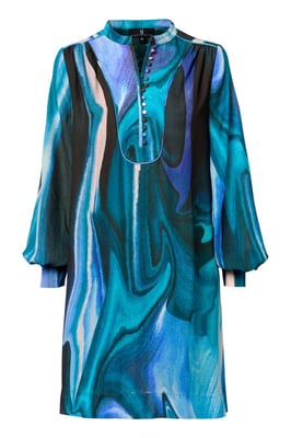 Kleid mit Dhalia-Print Multi