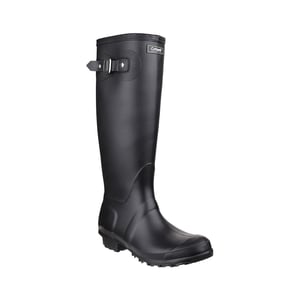 Cotswold Sandringham Buckle-Up Womens Gummistiefel (Schwarz)