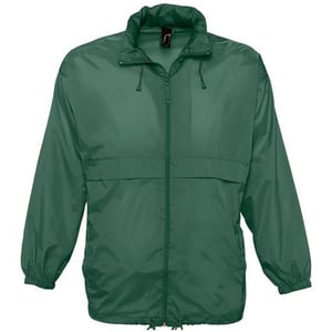 SOLS Unisex Surf Windbreaker / Jacke, besonders leicht (Tannengrün)