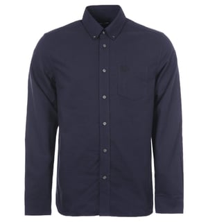 Fred Perry - Chemise Oxford brossé bleu marine pour homme
