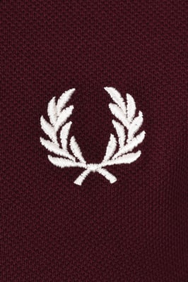 Fred Perry Twin Tipped Poloshirt in Burgunderrot