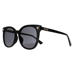 Moschino Quadrat Unisex Schwarz Grau Sonnenbrille