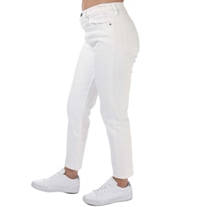 Tommy Hilfiger Tabard Logo Patch Jeans für Frauen in Weiß