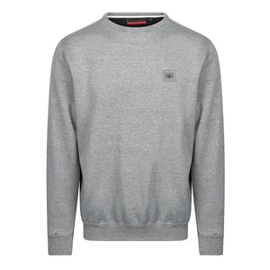 Cappuccino Italia Pullover für Herren. Der Pullover besteht aus 50% Baumwolle und 50% Polyester und hat eine normale Passform.  Marke: Cappuccino ItaliaModellbezeichnung: PulloverKategorie: HerrenpulloverMaterialien: Baumwolle, PolyesterFarbe: grau