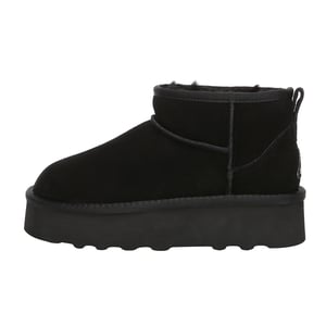 EVER AU Damen Heron Ultra Mini Plateaustiefel - Schwarz