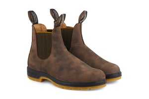 Blundstone #1944 Rustikaler Chelsea-Stiefel in Braun/Senf