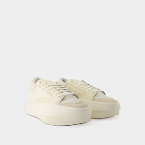 Sneakers Lux Bball Low - Y-3 - Leder - Weiß