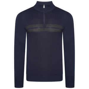 Dare 2B Mens Unite Us gestrickt Hälfte Zip Sweatshirt (Nightfall Navy/Ebony)