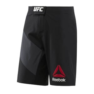 Reebok UFC FK Octagon Replica Herren-Shorts mit Grafiklogo, Schwarz