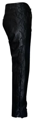 Herren Biker-Jeans aus Leder mit Schnürung – Utah