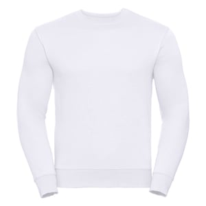 Russell Herren Authentic Sweatshirt (Schlanker Schnitt) (Weiß)