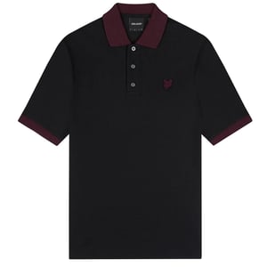 Lyle & Scott Ringer Jet Black Poloshirt