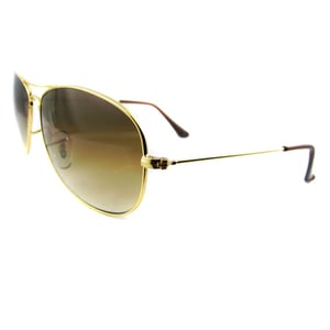 Ray-Ban Aviator Unisex-Sonnenbrille in Goldbraun mit Farbverlauf