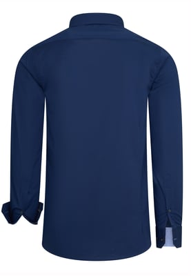 Rusty Neal Overhemd Regular Fit  Blau