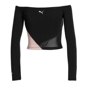 Puma Rive Gauche von Schulter Frauen Top Black Colourblock 578445 01