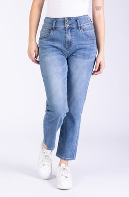 Ayla Damenjeans Blau Straight Fit