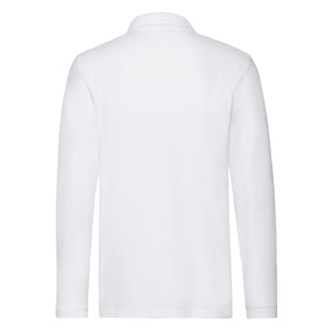 Fruit of the Loom - Poloshirt für Herren Langärmlig (Weiß)