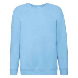 Fruit of the Loom - "Premium" Sweatshirt Überschnittene Schulter für Kinder (Himmel)