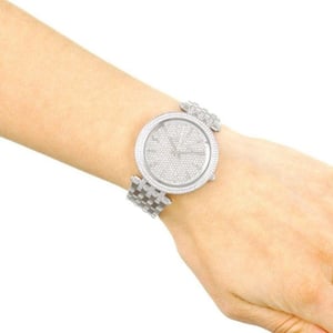 Michael Kors MK3437 Darci Silber Kristall Pave Damenuhr